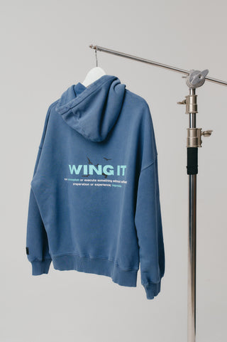Hoodie´24 .washed blue.