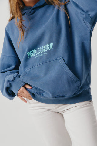 Hoodie´24 .washed blue.