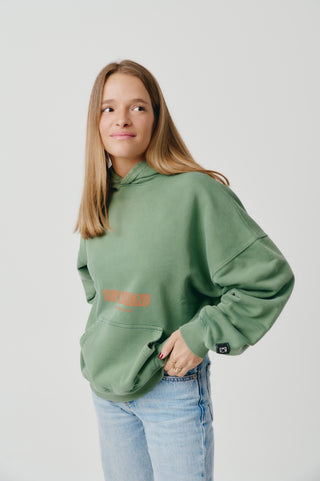 Hoodie´24 .washed green.