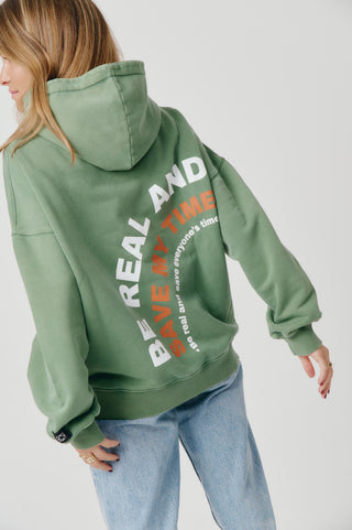 Hoodie´24 .washed green.