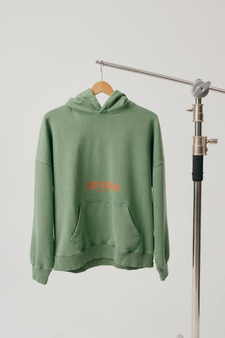 Hoodie´24 .washed green.